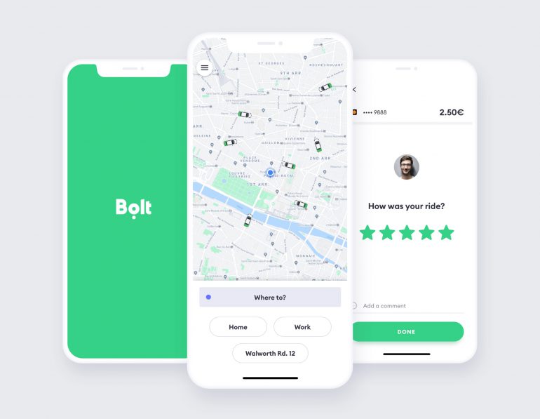"Taxify становится Bolt": Сервис по вызову такси провел ребрендинг и представил новый логотип