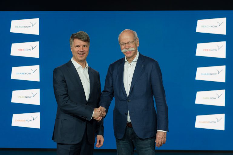 BMW и Daimler договорились о совместной разработке автономных автомобилей и объединили свои мобильные сервисы под единым брендом Now (Reach, Charge, Free, Park, Share)