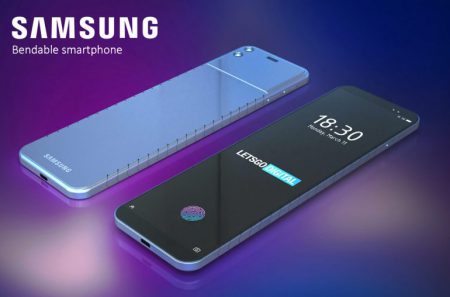 Samsung также запатентовала смартфон с гибким экраном, который надевается на руку как браслет