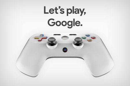 Патентные изображение демонстрируют дизайн контроллера Google для игрового стримингового сервиса Project Stream