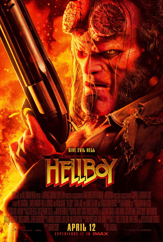 Вышел новый зрелищный трейлер фильма Hellboy / "Хеллбой" c Дэвидом Харбором и Миллой Йовович