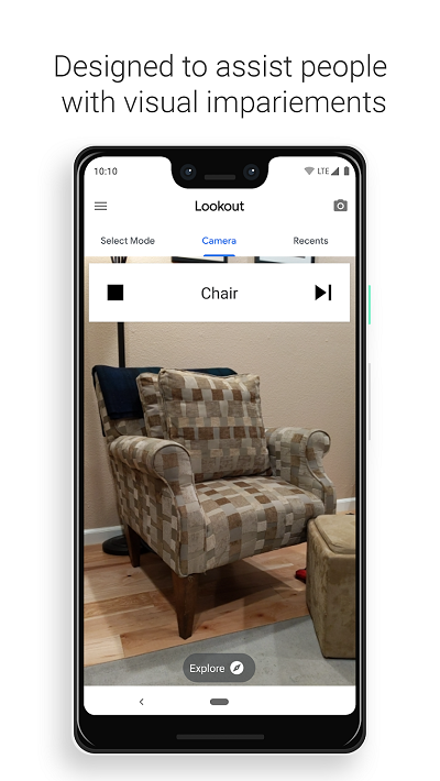 Lookout - приложение от Google, которое расскажет слепым и слабовидящим об окружающей обстановке