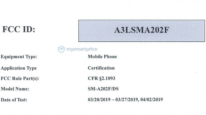 Бюджетный Samsung Galaxy A20e рискует стать самым компактным смартфоном новой линейки Galaxy A