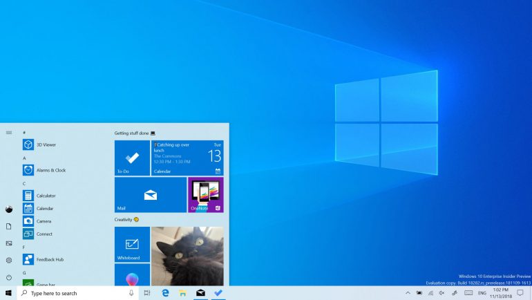 Microsoft анонсировала следующее крупное обновление Windows 10 May 2019 Update