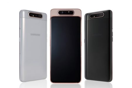 «Подбородок» и рамки необычного смартфона Samsung Galaxy A80 в реальности оказались толще, чем показала Samsung