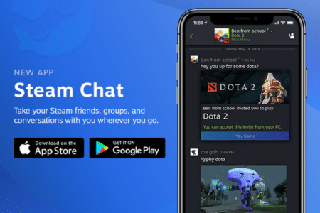 Valve выпустила приложение Steam Chat для iOS и Android, но пока без голосовых чатов