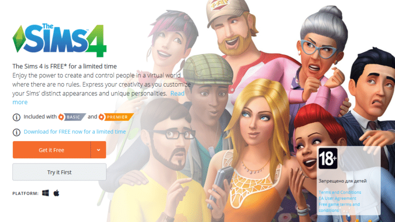 EA бесплатно раздает симулятор The Sims 4 владельцам ПК и Mac (акция действует до 28 мая)