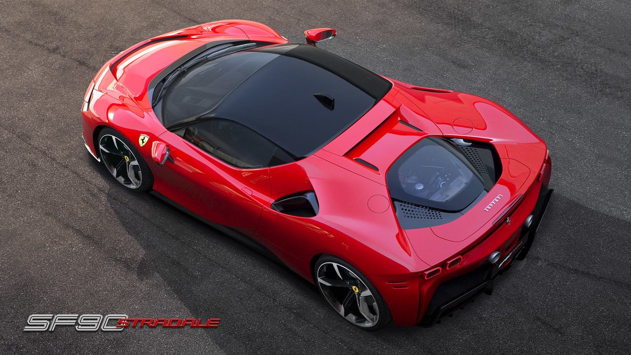 Ferrari SF90 Stradale - первый подключаемый гибрид бренда с ДВС и тремя  электродвигателями суммарной мощностью 1000 л.с. - ITC.ua