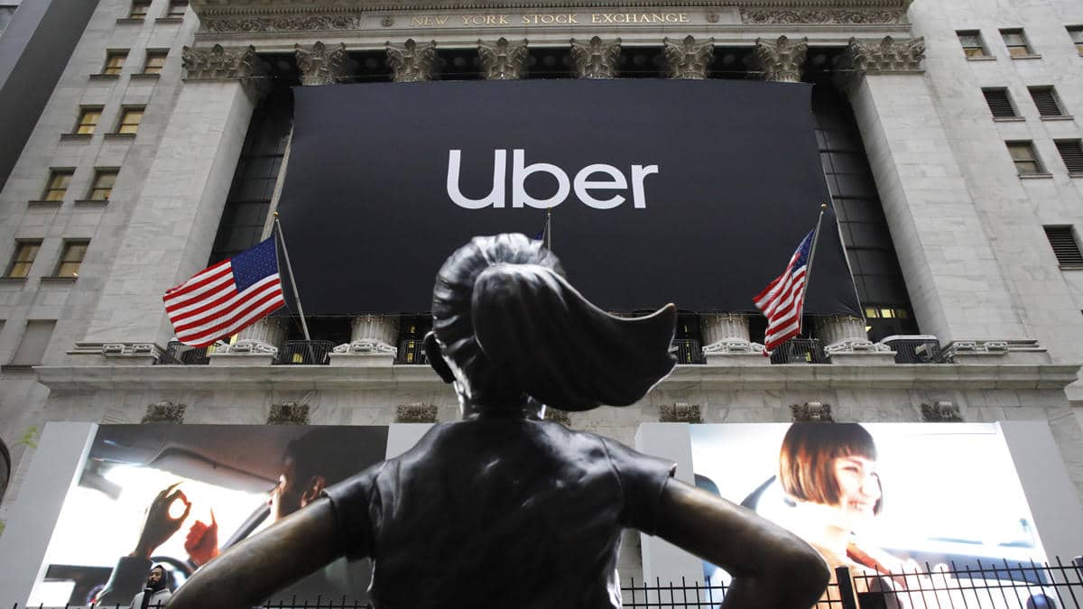 Uber вышла на Нью Йоркскую биржу при оценке около $82,4 млрд. Это в полтора раза ниже ожидаемого значения