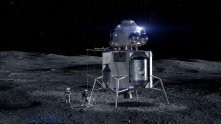Blue Origin Джеффа Безоса показала макет лунного посадочного модуля Blue Moon и анонсировала пилотируемый полет на Луну в 2024 году