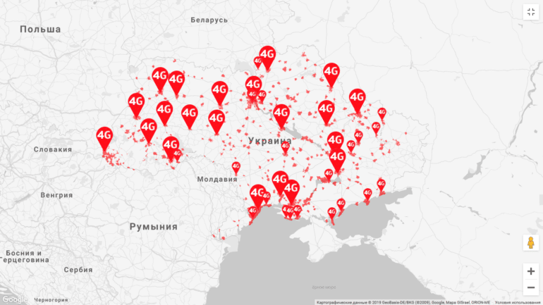 Киевстар и Vodafone в очередной раз расширили 4G-покрытие в Украине