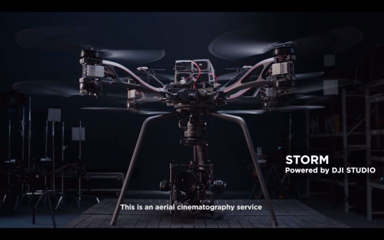 DJI Storm - октокоптер, предназначенный для аэросъемки с использованием кинокамер