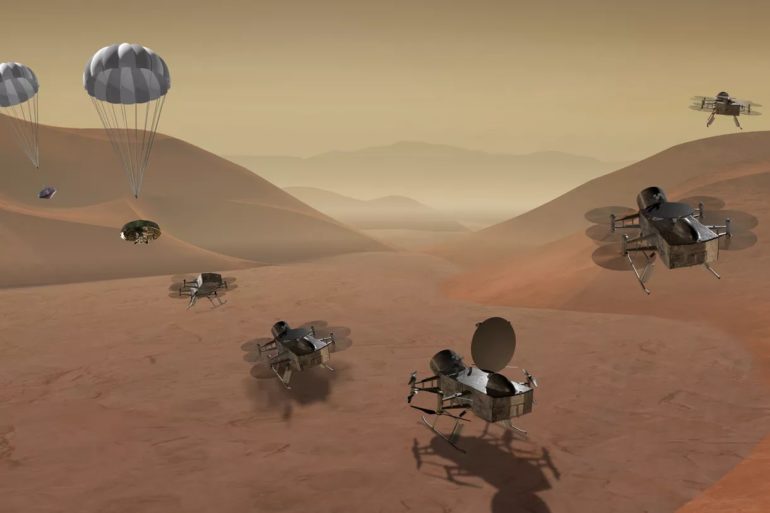 NASA отправит на спутник Сатурна (Титан) октокоптер