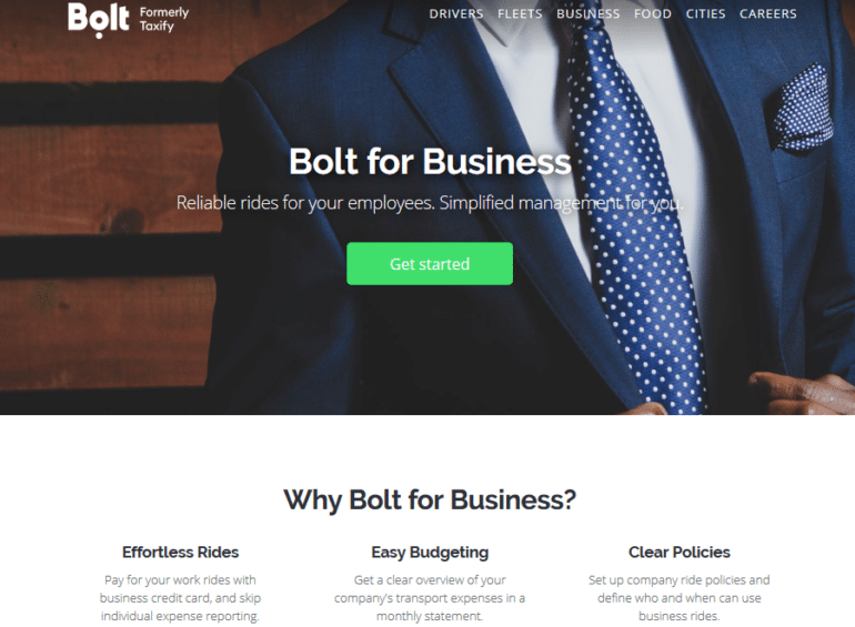 Сервис Bolt запустил портал для организации корпоративных поездок, который позволит компаниям контролировать и оплачивать поездки сотрудников
