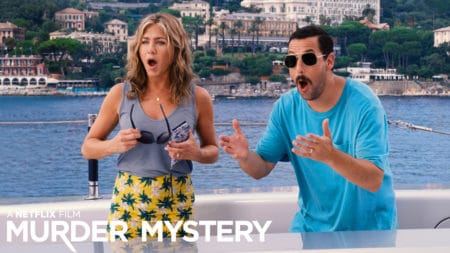 Комедия Murder Mystery / «Загадочное убийство» с Адамом Сэндлером и Дженнифер Энистон побила рекорд Netflix по просмотрам в первый уикэнд проката