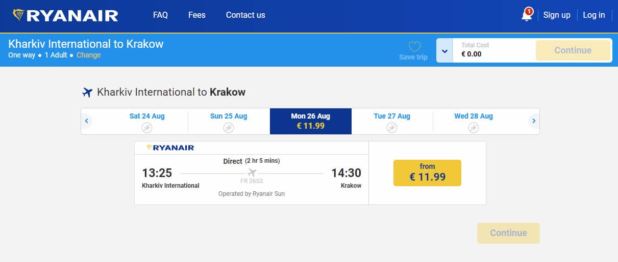 Ryanair выполнил первый рейс в Харьков, а завтра начнет летать в Одессу