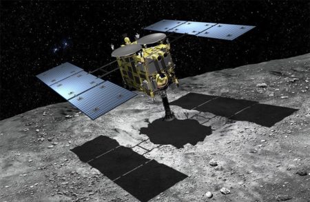 Межпланетная станция «Хаябуса-2» во второй раз взяла пробы грунта с астероида Рюгу [Фотографии]