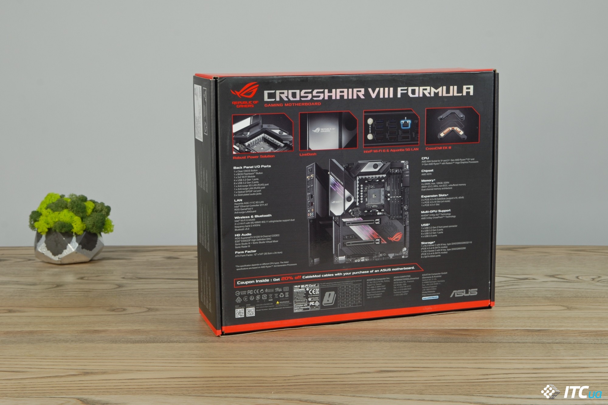 Обзор материнской платы ASUS ROG Crosshair VIII Formula