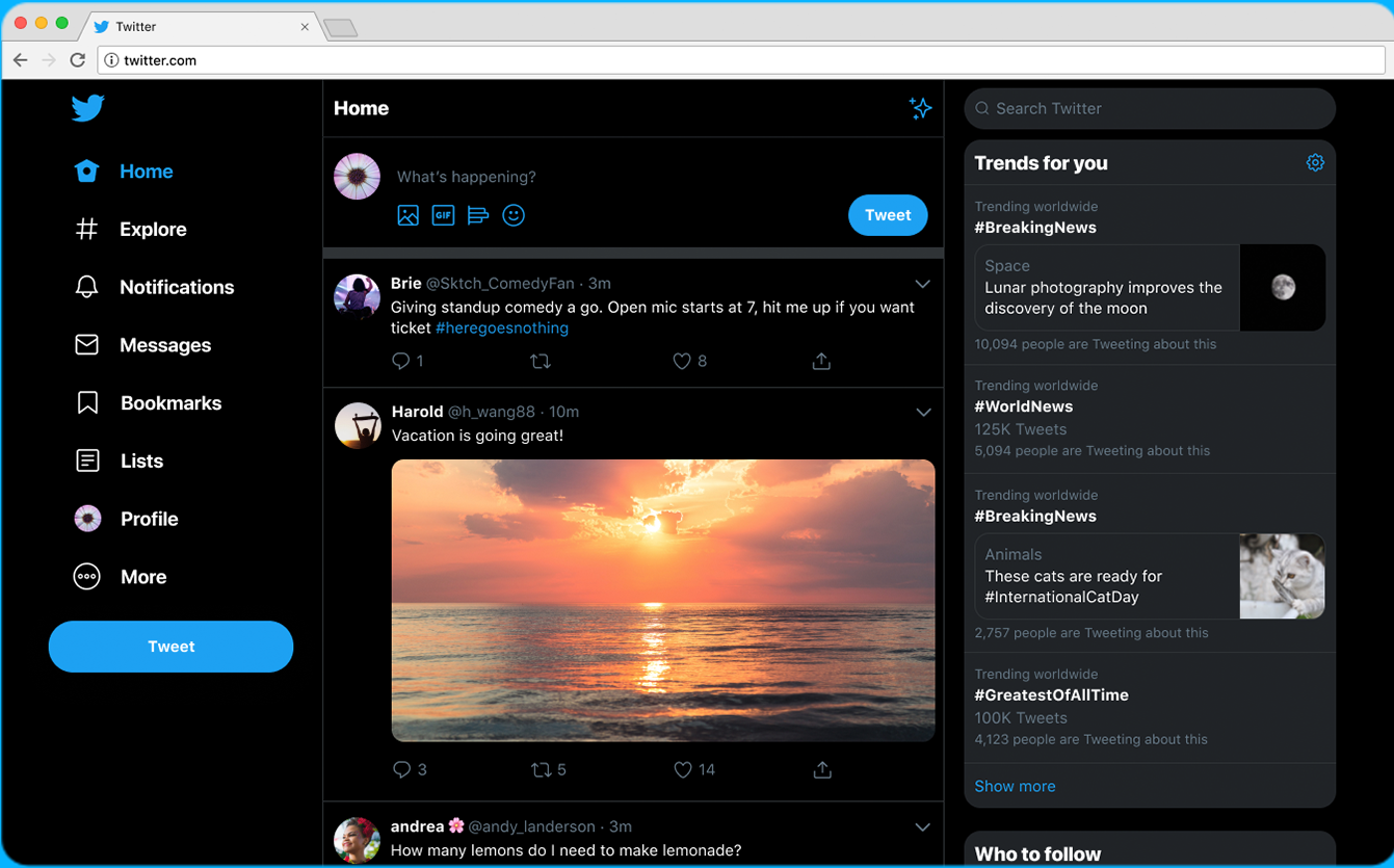 Twitter принудительно переведет пользователей на новый дизайн сайта без возможности вернуться к старому интерфейсу