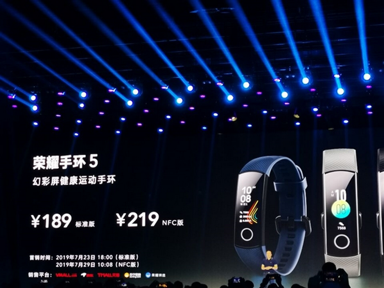 Фитнес-браслет Honor Band 5 представлен официально - цветной экран, сенсор уровня кислорода в крови, 14 дней автономности и NFC-версия по цене $28/$31