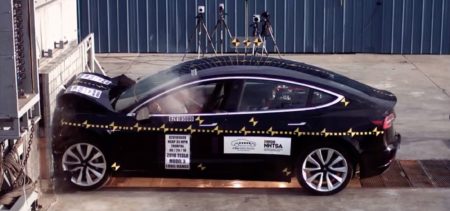Tesla Model 3 — эталон в области активной безопасности по версии Euro NCAP [Видео краш-тестов]