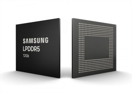 Samsung начала массовое производство микросхем памяти LPDDR5 DRAM плотностью 12 Гбит для флагманских смартфонов