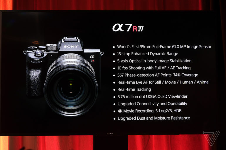 Полнокадровая беззеркальная камера Sony A7R IV получила 61-мегапиксельный сенсор и ценник в $3500