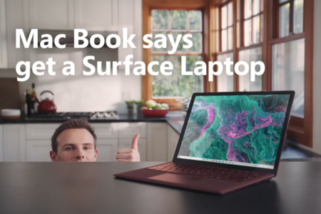 Mac Book рекомендует приобрести Surface (а не Air) в новой рекламе Microsoft [видео]