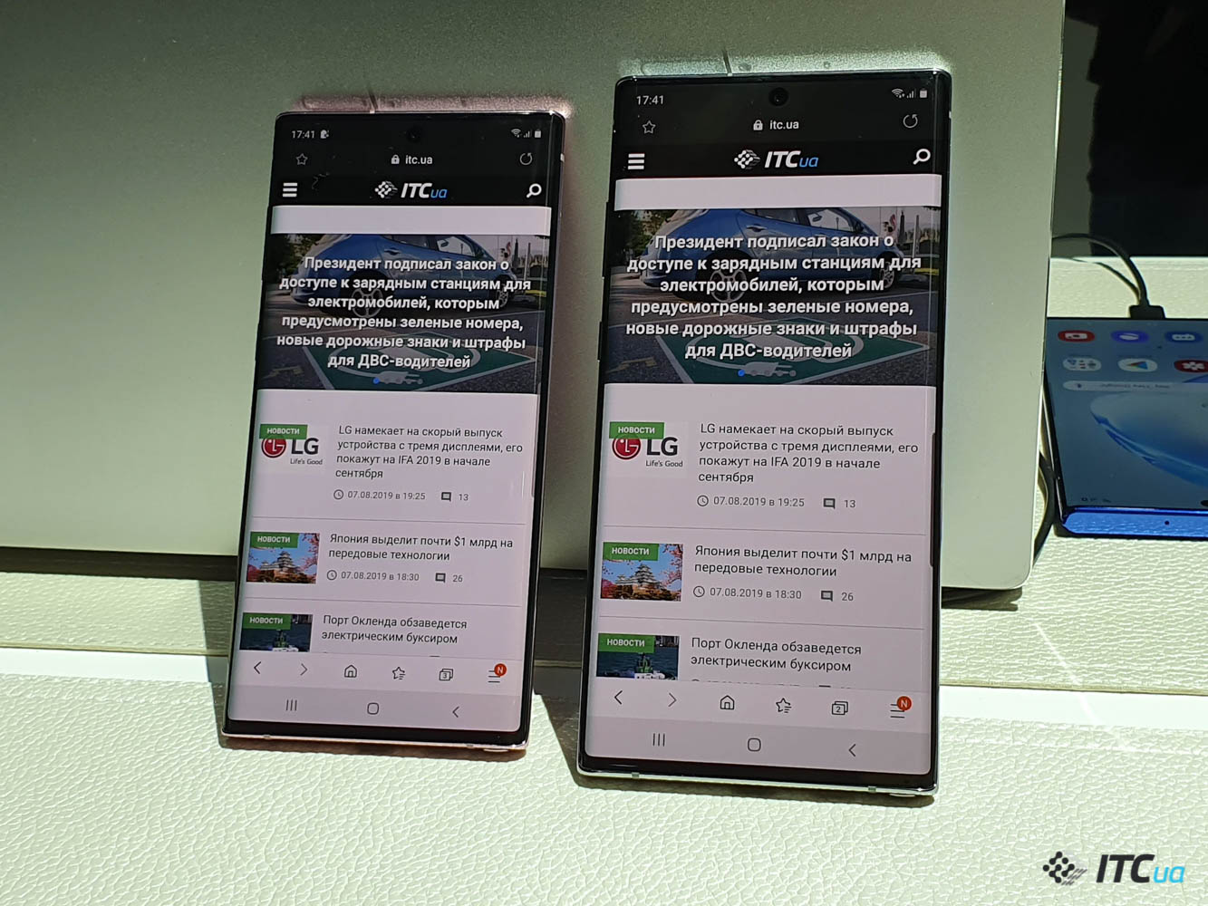 Первый взгляд на Samsung Galaxy Note10 и Note10+