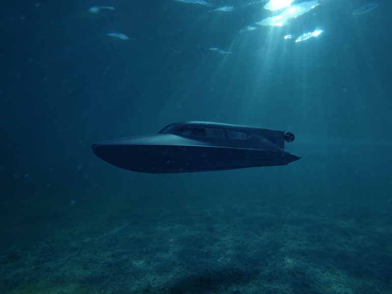 Инженеры SubSea Craft намерены разработать катер VICTA, который сможет передвигаться и над водой, и под водой
