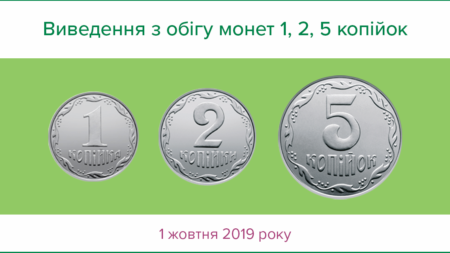 С завтрашнего дня мелкие монеты номиналом 1, 2 и 5 коп. не будут приниматься для оплаты, но еще три года их можно будет обменять в банках