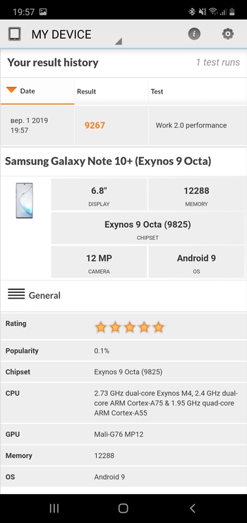 Galaxy Note10+ характеристики