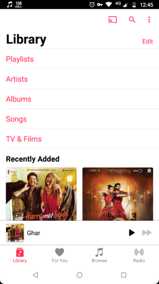 В приложение Apple Music для Android добавили Dark Mode, онлайн-радиостанции и поддержку Chromecast