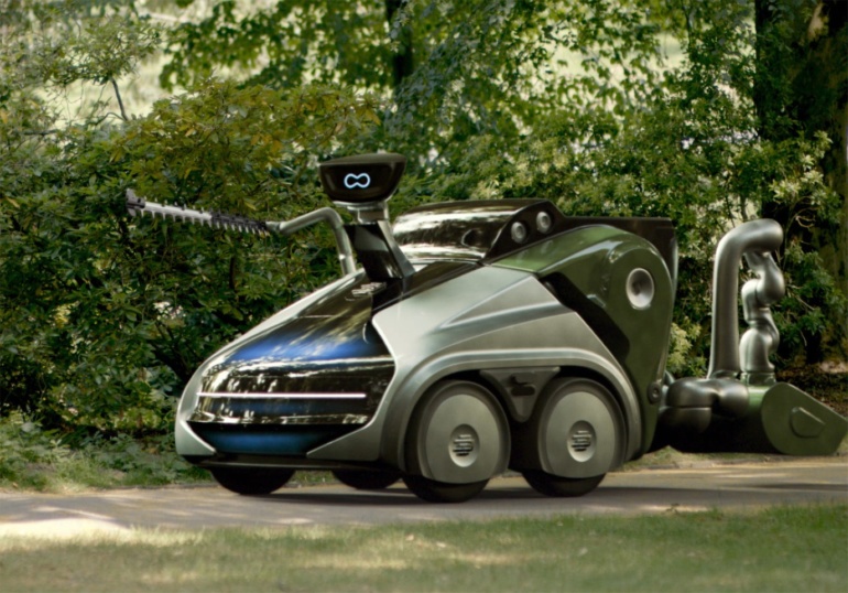 Немецкие инженеры из EDAG представили концептуальный модульный робомобиль CityBot, который в одно время возит пассажиров, а в другое - чистит улицы