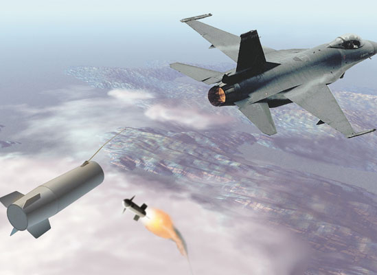 BAE Systems разработает буксируемую истребителем систему, которая при необходимости заставит ракету противника попасть не в истребитель, а в нее