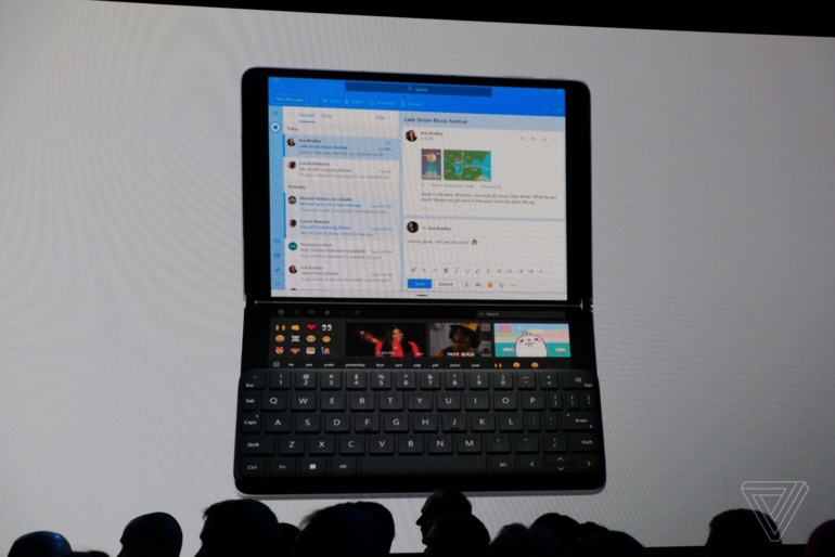 Microsoft показала Surface Neo – мобильное устройство с двумя дисплеями