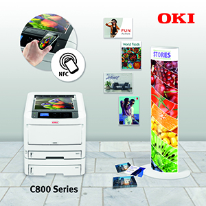 Нові повноколірні принтери А3 OKI C824, C834 и C844 – друк на пластикових носіях