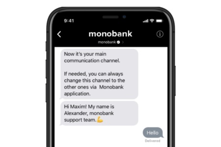 В Украине заработал Apple Business Chat, позволяющий бизнесу общаться с клиентами через iMessage. Первым к нему подключился monobank