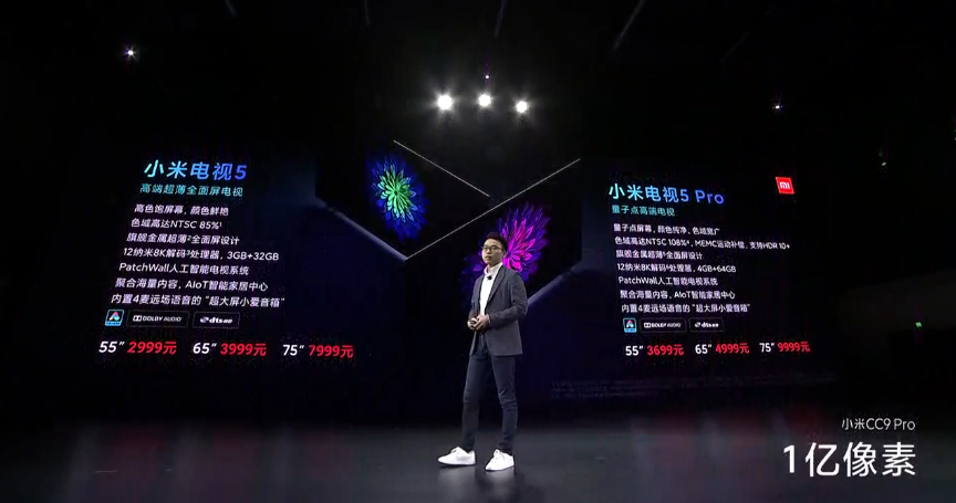QLED за $530. Представлены 4K-телевизоры Xiaomi Mi TV 5 Pro