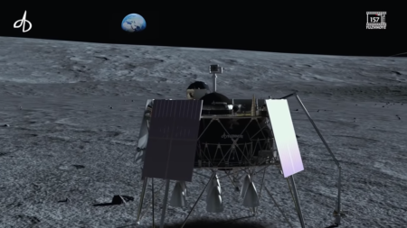КБ «Южное» показало макет перспективного лунного посадочного аппарата [Dubai Airshow-2019]