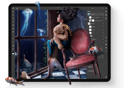 Adobe выпустила Photoshop для iPad и приложение для создания опыта дополненной реальности Aero