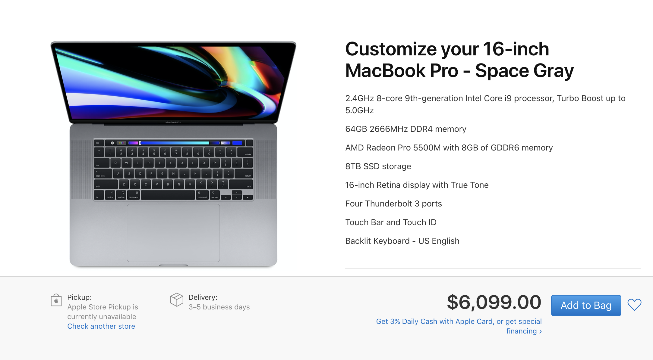 Apple представила 16-дюймовый MacBook Pro в новом дизайне с очень тонкими рамками и новой клавиатурой. Цена топовой конфигурации — $6099