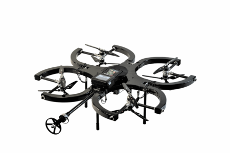 Skygauge Robotics представила необычный дрон с поворотными роторами, способный сохранять стабильное положение при выполнении контактных работ на высоте