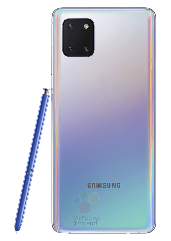 Samsung Galaxy Note10 Lite (он же Galaxy A81) с квадратной камерой красуется на официальных изображениях в трех цветах
