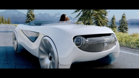 Японцы привезут на CES концепт автономного электромобиля Augmented Driving Concept с многофункциональным рулем, распознающим жесты