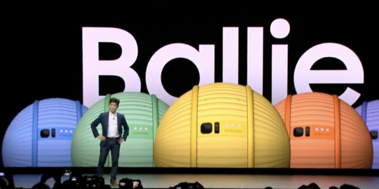 Samsung анонсировала шарообразного робота-компаньона для дома Ballie