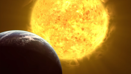 Видео: наглядная (художественная) демонстрация предсмертной агонии Солнца и превращения звезды в красного гиганта