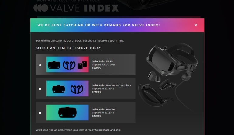 Half-Life: Alyx еще даже не вышла, а Valve уже распродала все VR-шлемы Index