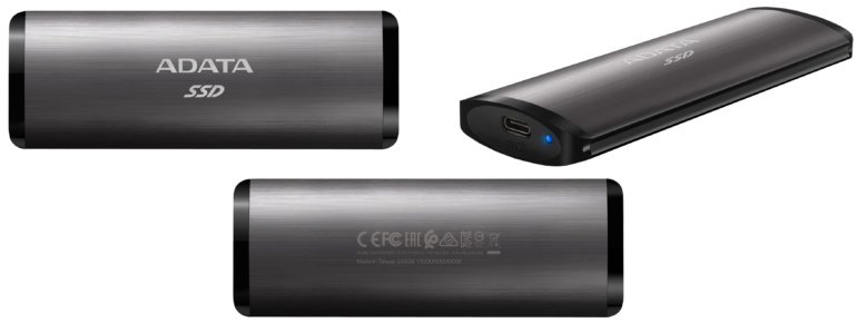USB 3.2 Gen2, 1000 МБ/с и до 1 ТБ. Представлены портативные SSD ADATA SE760