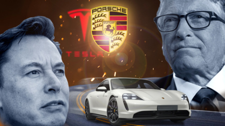 Билл Гейтс выбрал Porsche Taycan своим первым электромобилем. Конечно же, это задело главу Tesla Илона Маска